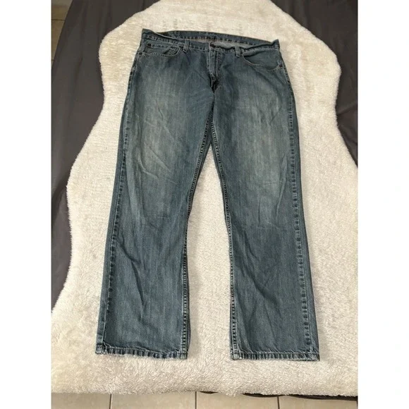 Levis 559 Mens Relaxed Straight Leg Blue Denim‎ Jeans Size 38x32 READ - Picture 2 of 10